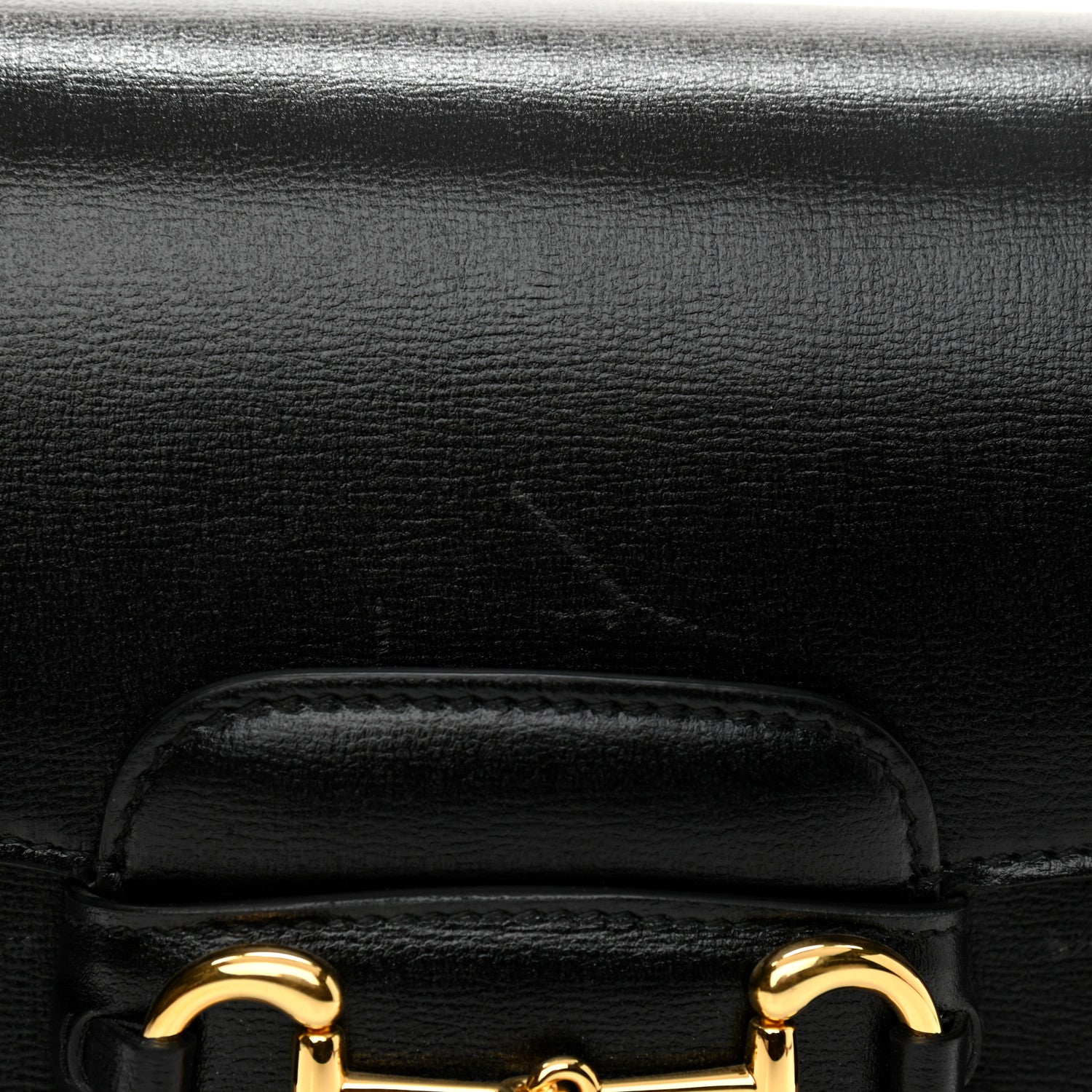Gucci Azalea Calfskin Horsebit 1955 Shoulder Bag Black 11 of 13