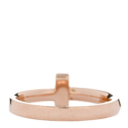 Tiffany 18K Rose Gold T T1 Ring 51 5.75 3 of 4