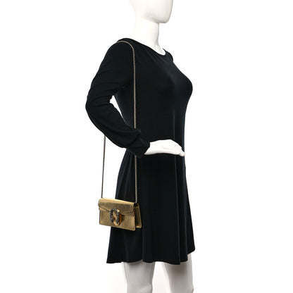 Gucci Metallic Calfskin Super Mini Dionysus Shoulder Bag Gold 2 of 12