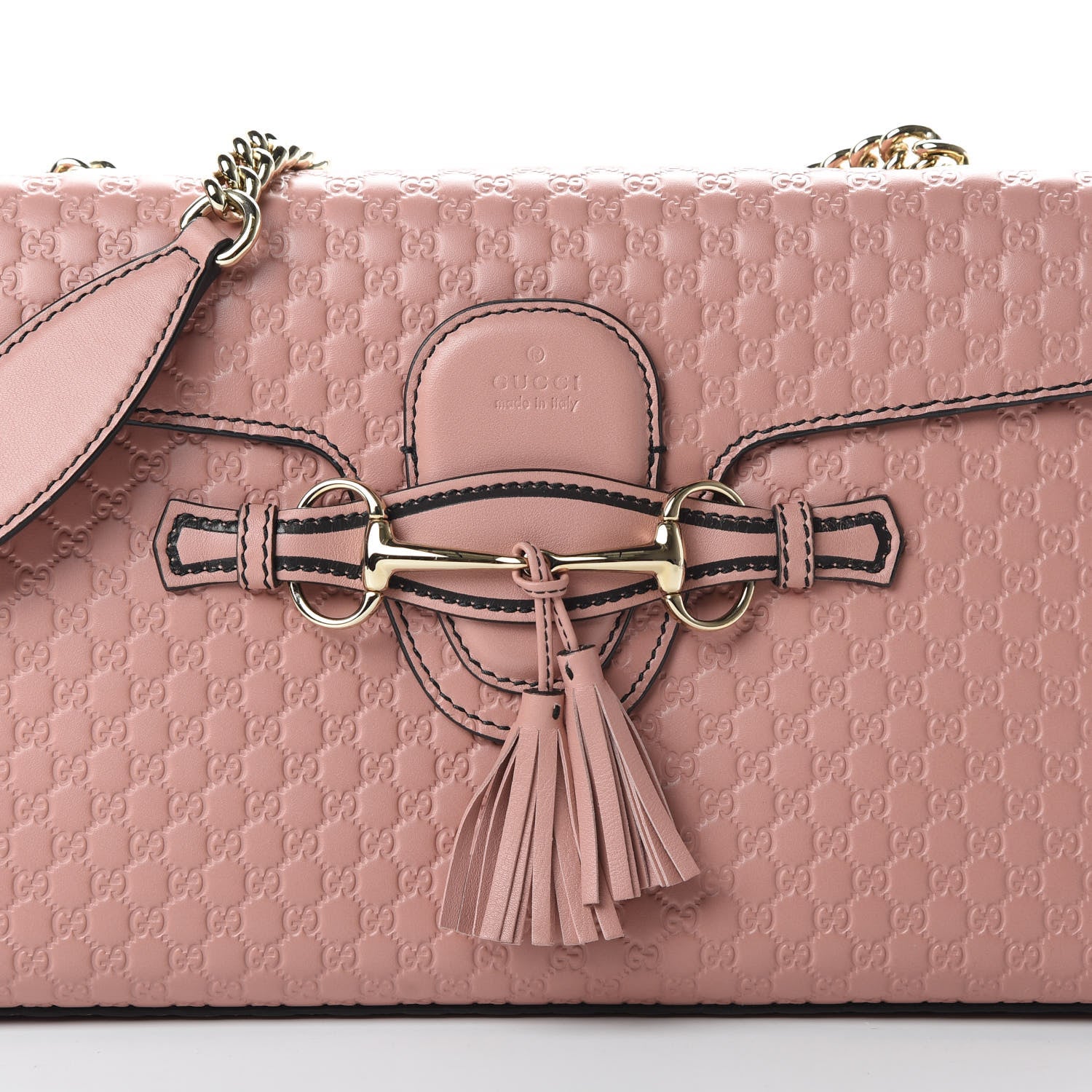 Gucci Microguccissima Medium Emily Chain Shoulder Bag Soft Pink 8 of 11