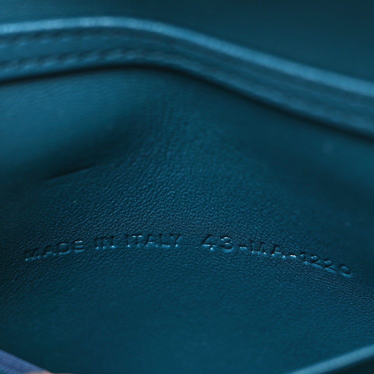 Christian Dior Lambskin Cannage Nano Lady Dior Pouch Deep Ocean 7 of 13