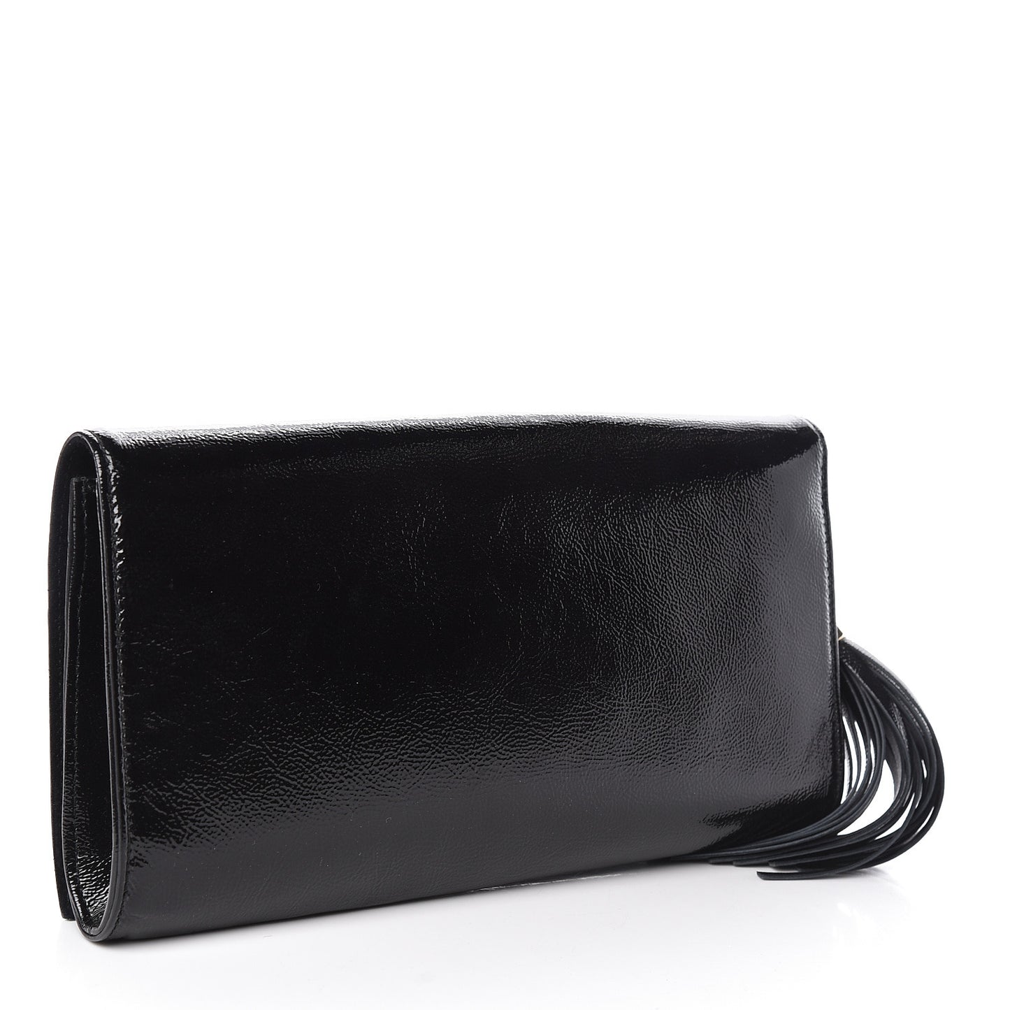 Soft Patent Medium Soho Clutch Black
