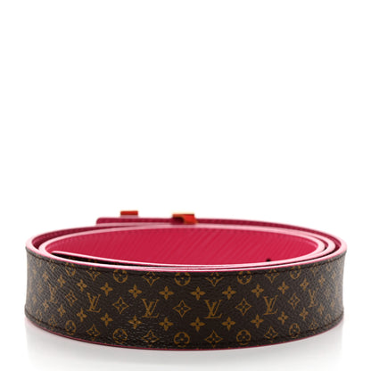 Louis Vuitton Epi Mini Monogram 30mm LV Initiales Reversible Belt 90 36 Fuchsia 2 of 6
