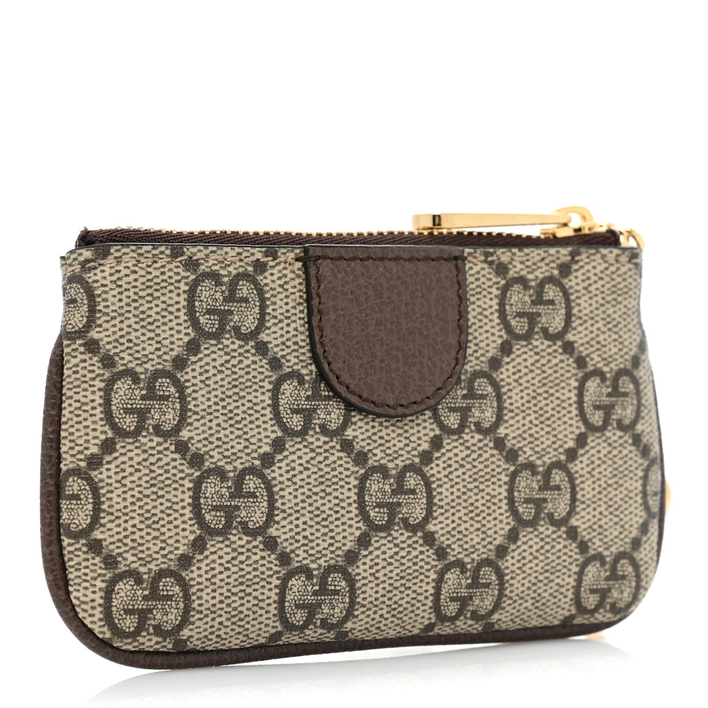 GG Supreme Monogram Web Ophidia Key Case Beige New Acero