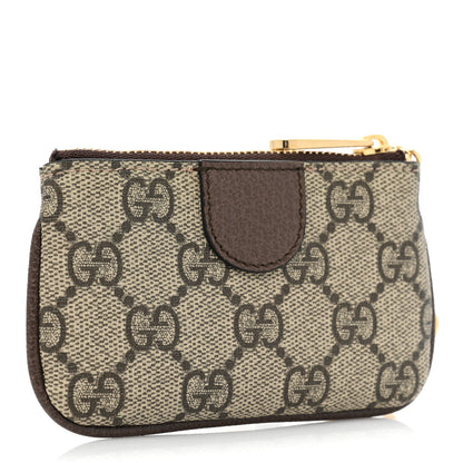 Gucci GG Supreme Monogram Web Ophidia Key Case Beige New Acero 3 of 8