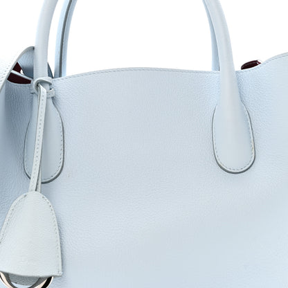 Christian Dior Supple Grained Calfskin Large Open Bar Tote Light Blue 8 of 13