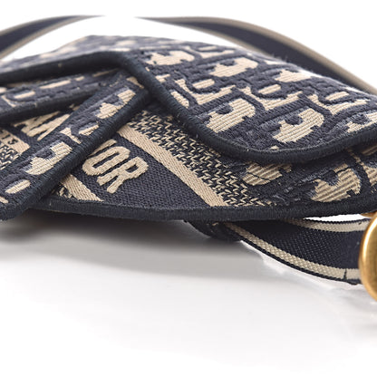 Christian Dior Oblique Saddle Belt Bag Blue 9 of 9