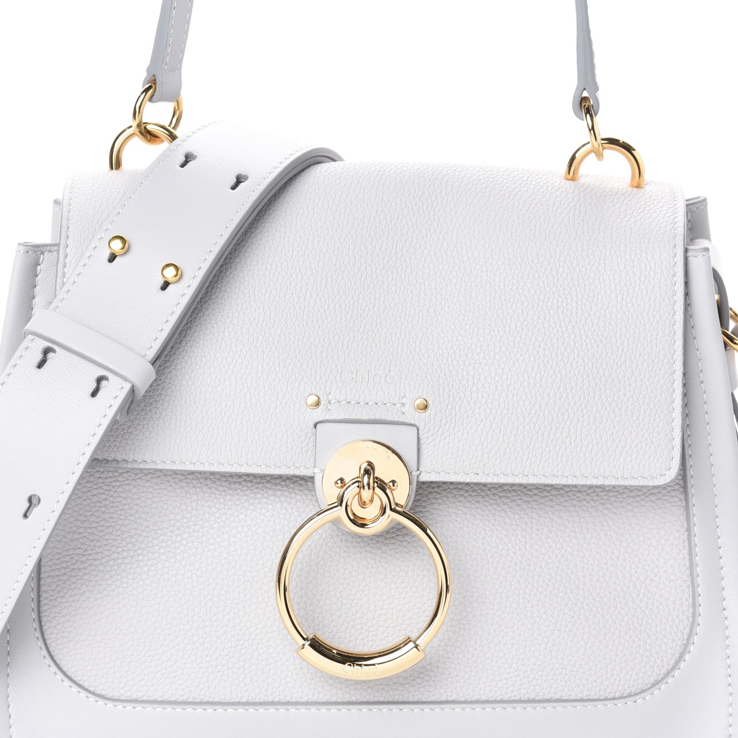 Chloe Calfskin Small Tess Day Bag Light Cloud 7 of 9