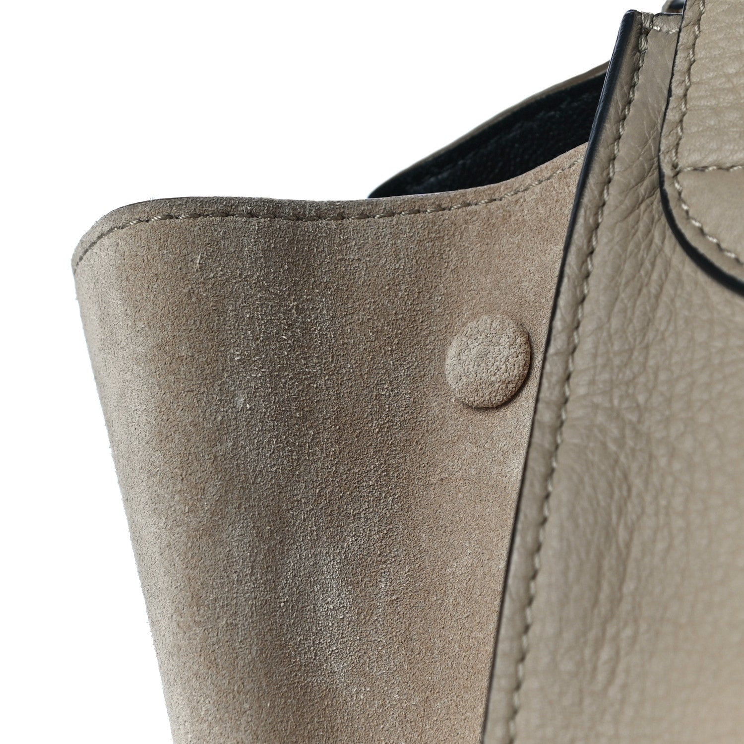 Celine Drummed Calfskin Suede Large Trapeze Sahara 22 of 26