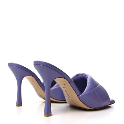 Bottega Veneta Nappa Quilted Rubber Lido Mule Sandals 39.5 Lavender 4 of 8