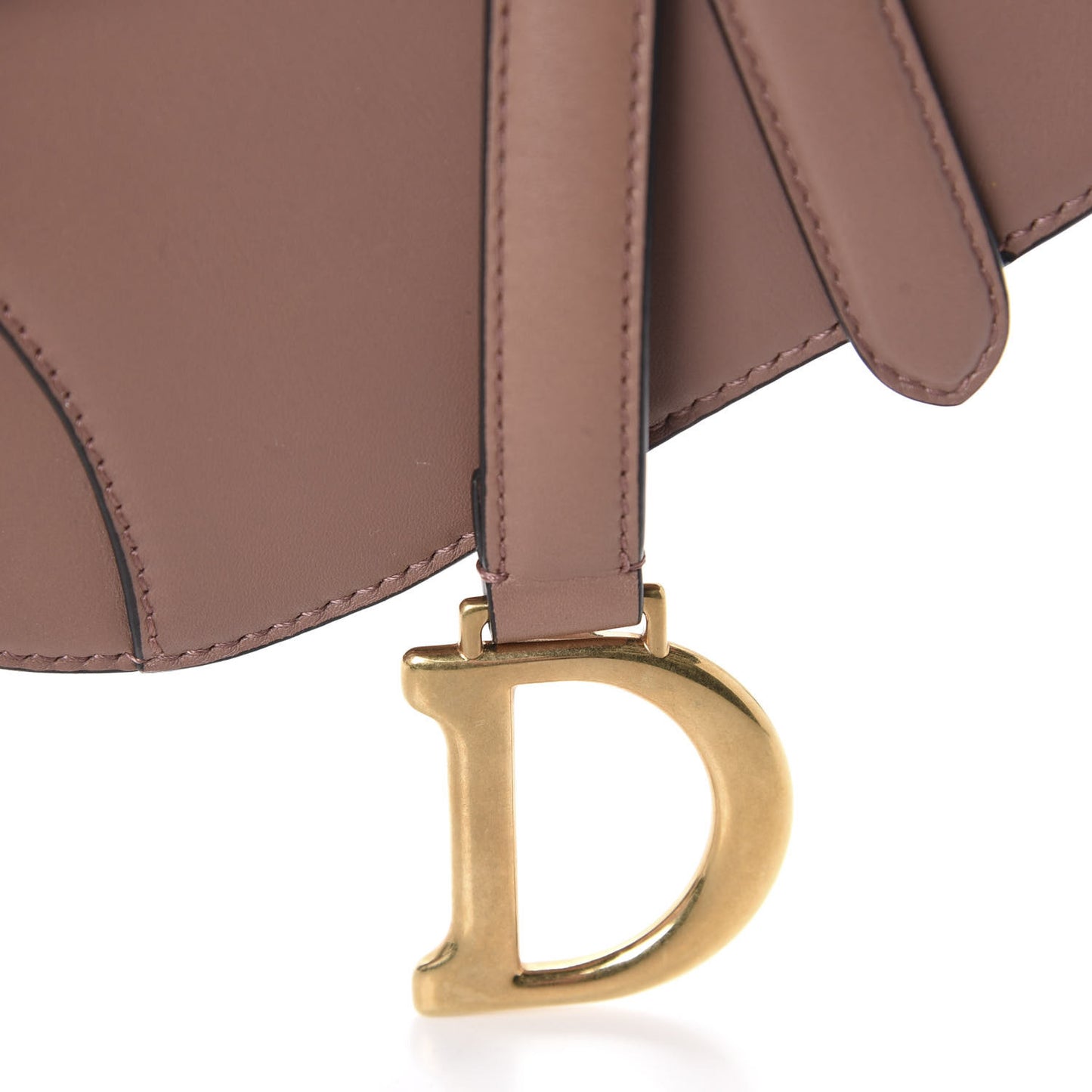 Calfskin Mini Saddle Bag Taupe