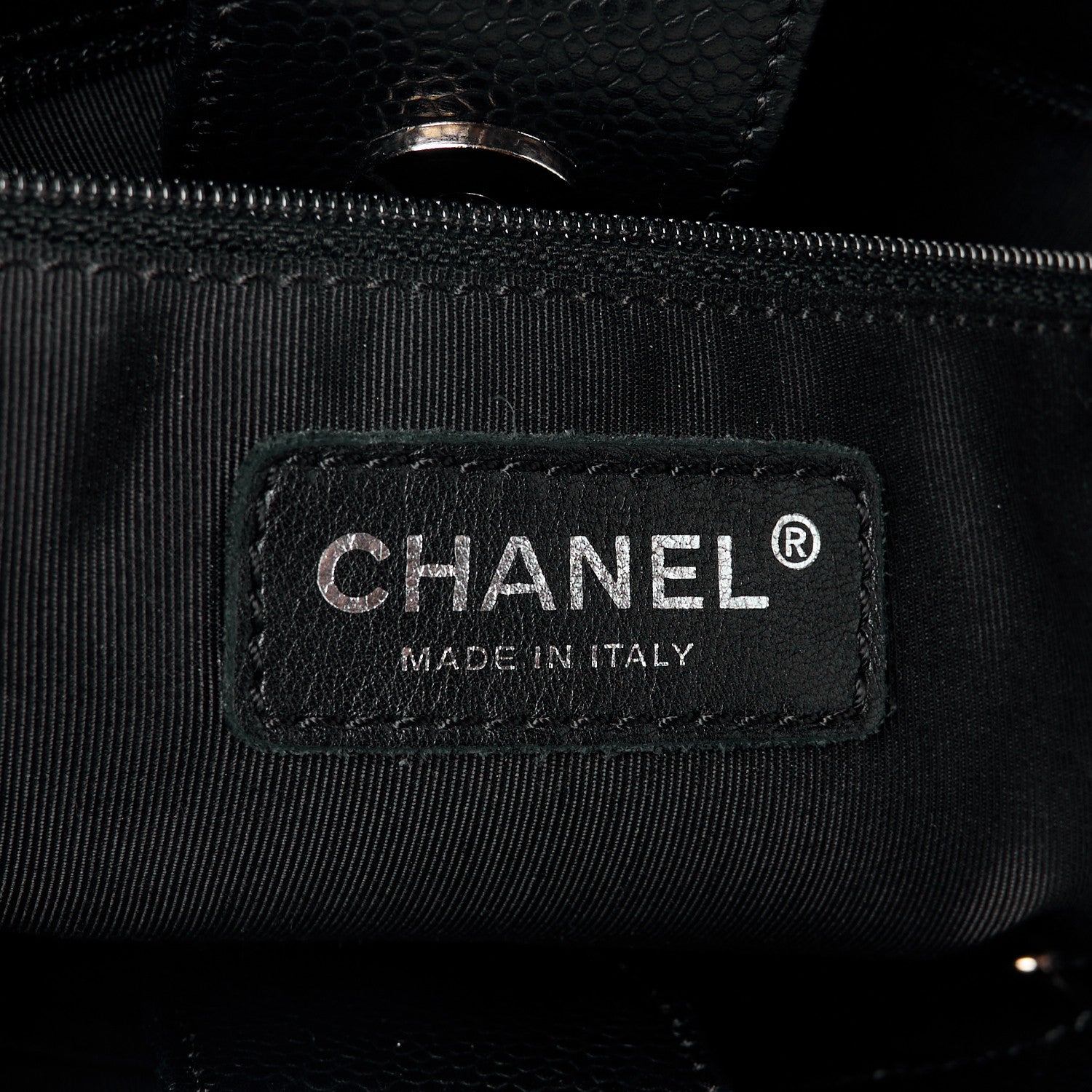 Chanel Caviar Quilted Petit Shopping Tote PST Black 6 of 11
