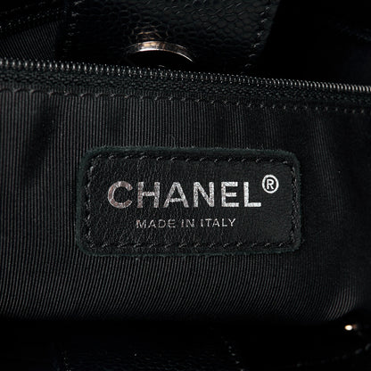 Chanel Caviar Quilted Petit Shopping Tote PST Black 6 of 11