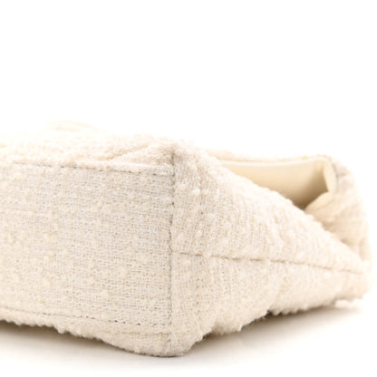 Saint Laurent Boucle Tweed Quilted Toy Loulou Puffer Monogram Chain Satchel Crema Soft 11 of 11