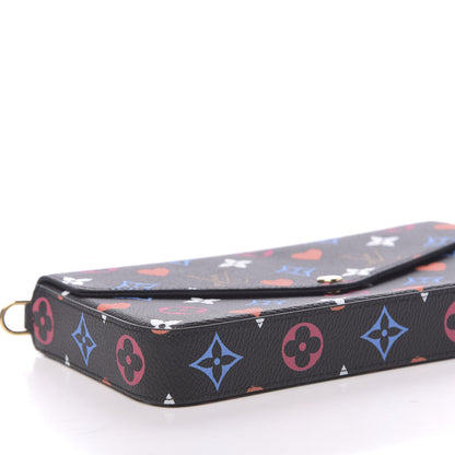 Louis Vuitton Game On Felicie Chain Wallet Black 8 of 11