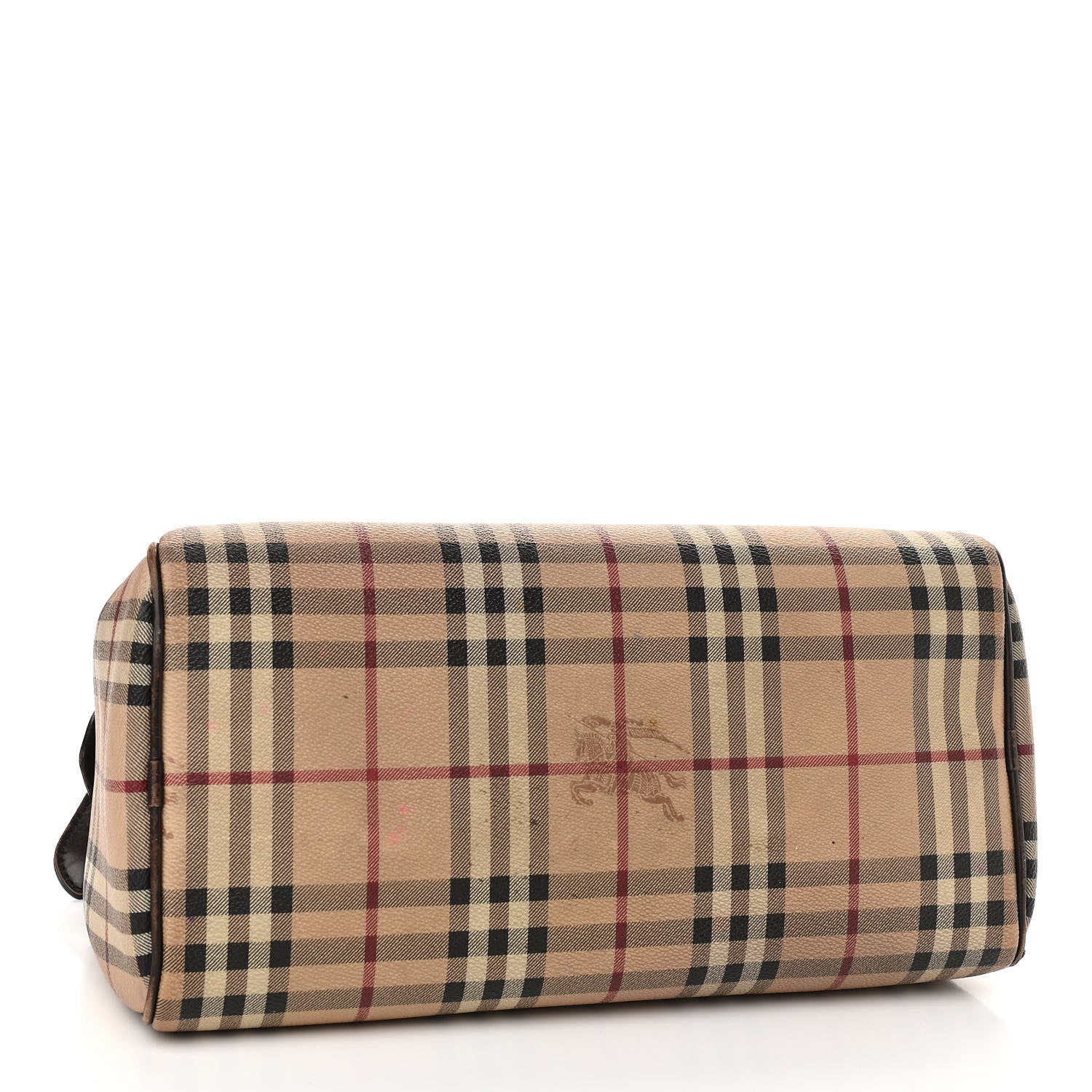 Burberry Haymarket Check Small Chester Bowling Bag Chocolate 4 of 22