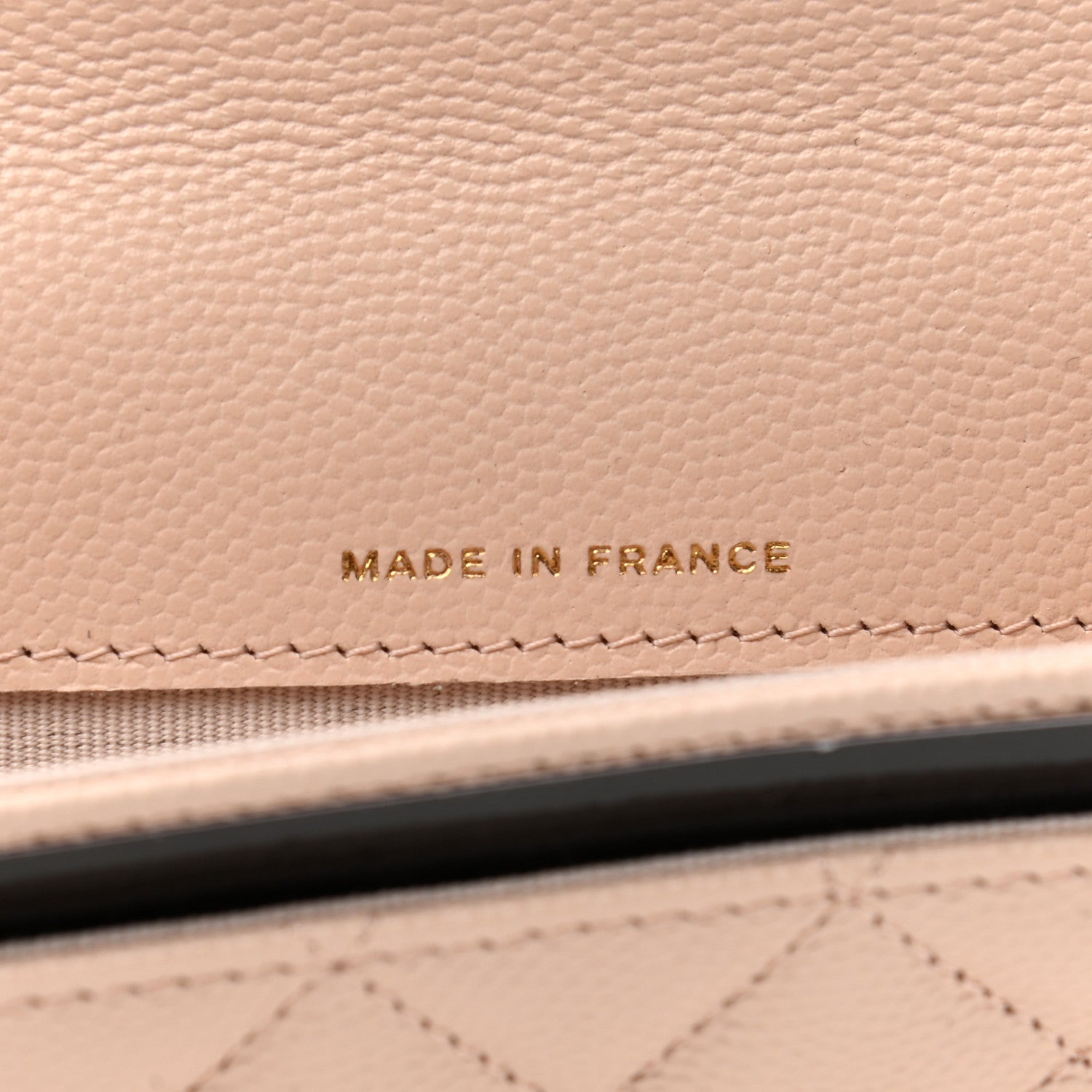 Chanel Caviar Quilted Flap Card Holder Wallet Beige 7 of 8