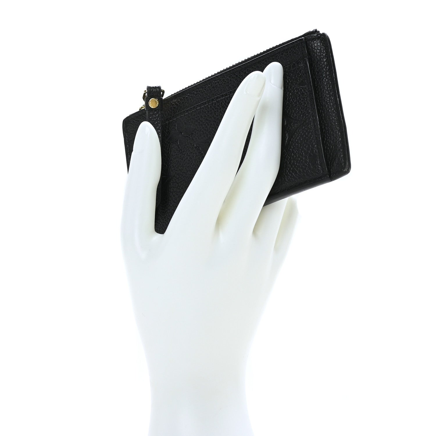 Louis Vuitton Empreinte Zipper Card Holder Black 2 of 7