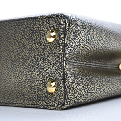 Louis Vuitton Metallic Taurillon Capucines PM Gold 8 of 13