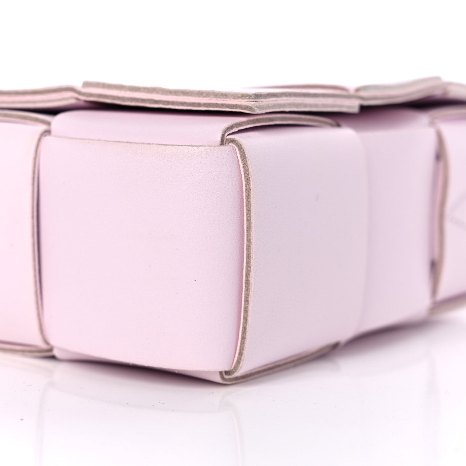 Bottega Veneta Lambskin Maxi Intrecciato Cassette Crossbody Bag Bliss Washed 8 of 8