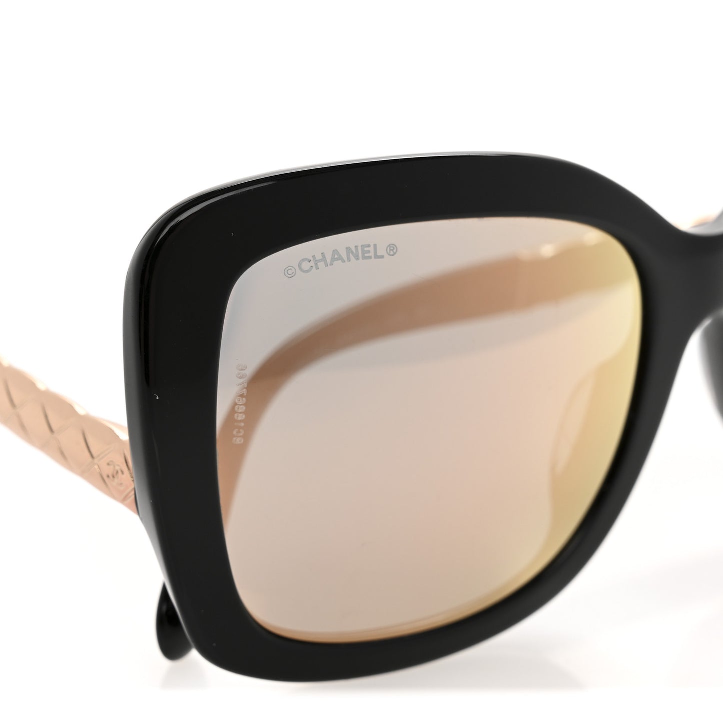 Acetate Spring Butterfly Sunglasses 5370-A Black Pink Gold