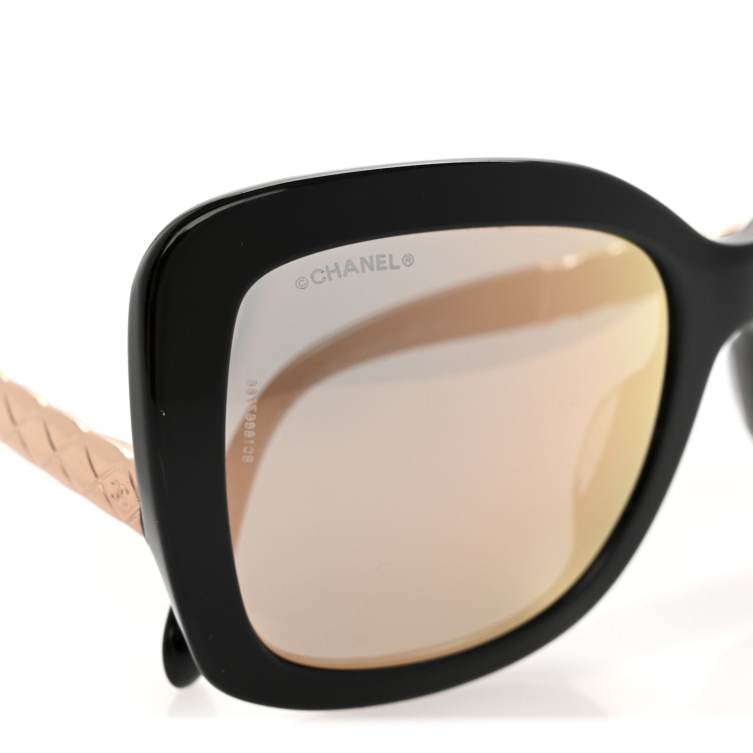 Chanel Acetate Spring Butterfly Sunglasses 5370-A Black Pink Gold 8 of 9