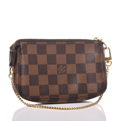 Louis Vuitton Damier Ebene Mini Pochette Accessories 3 of 9