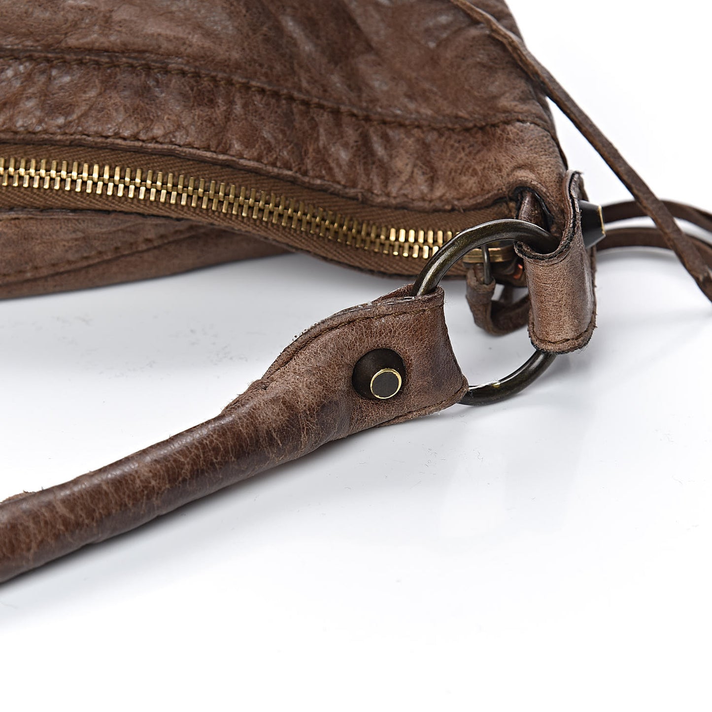 Agneau Classic Hardware Day Hobo Sienna