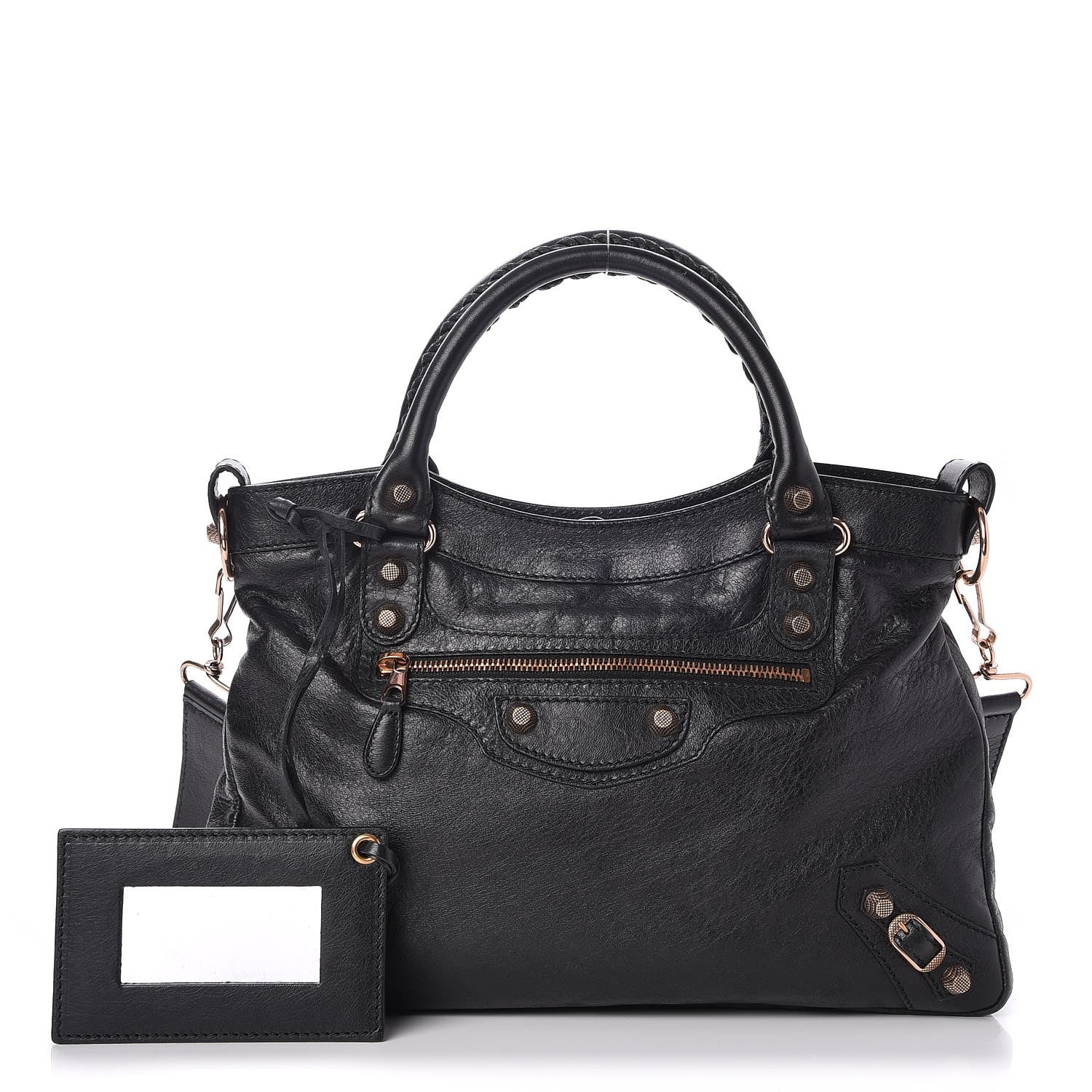 Balenciaga Agneau Giant 12 Rose Gold Hardware Town Black 1 of 7