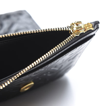 Burberry Calfskin Embossed Monogram Tri-Fold Compact Wallet Black 6 of 11