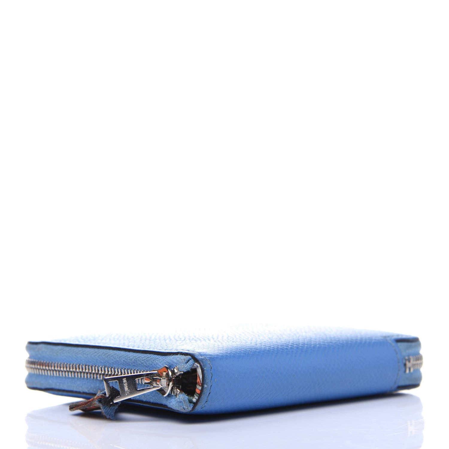 Hermes Epsom Silk'In Compact Wallet Bleu Paradis 4 of 19