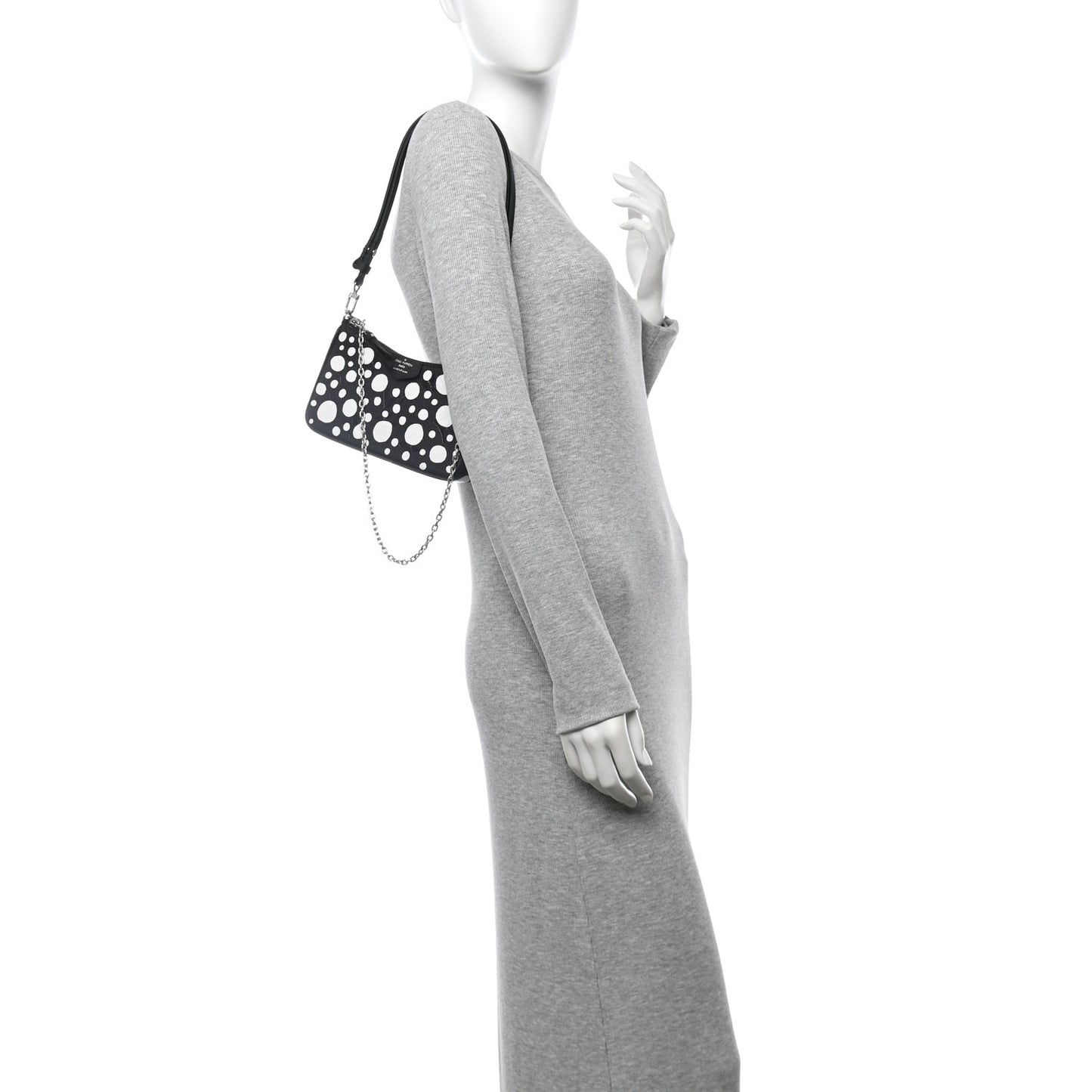 LV X YK Empreinte Easy Pouch On Strap Black White