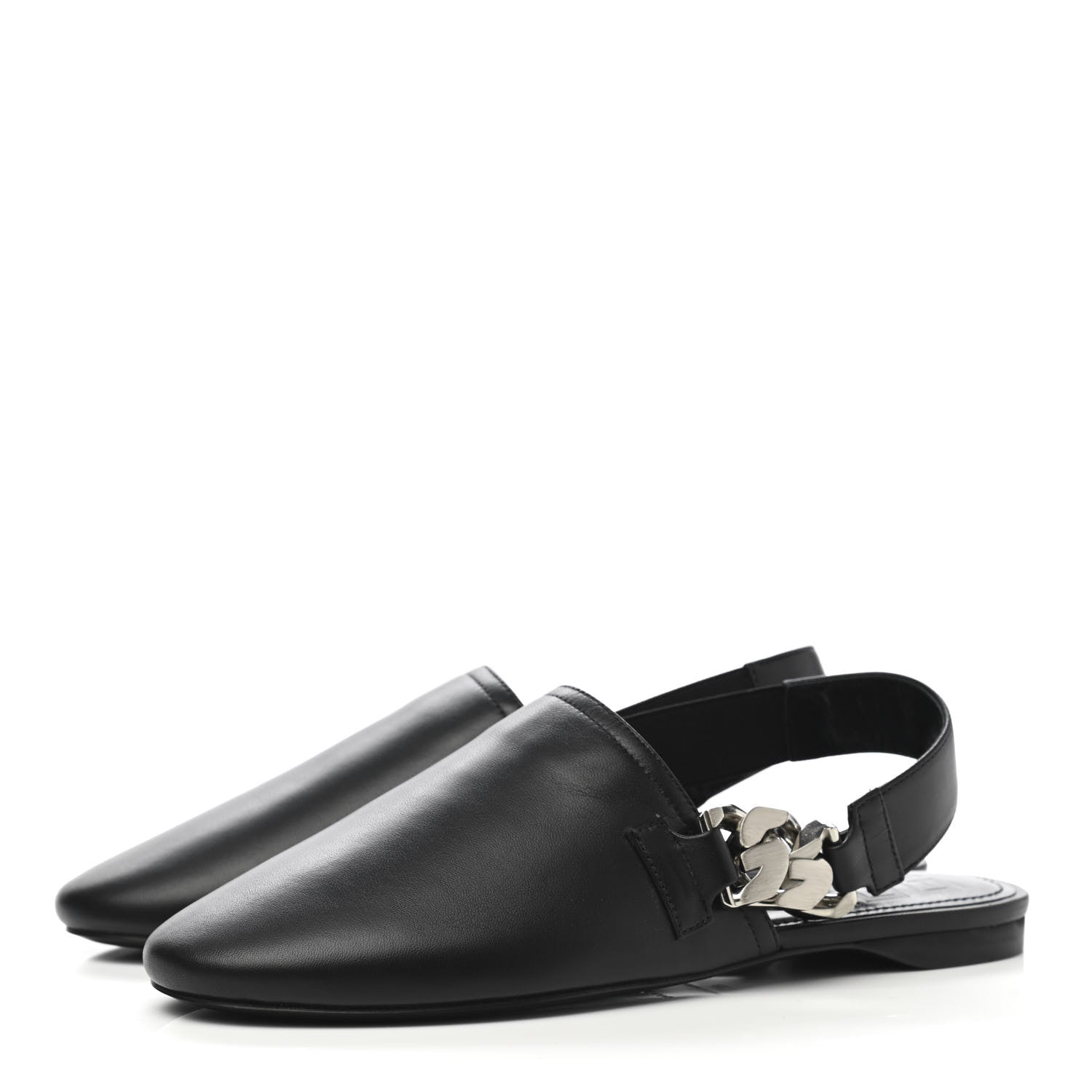 Givenchy Nappa G-Chain Slingback Flat 37 Black 3 of 9
