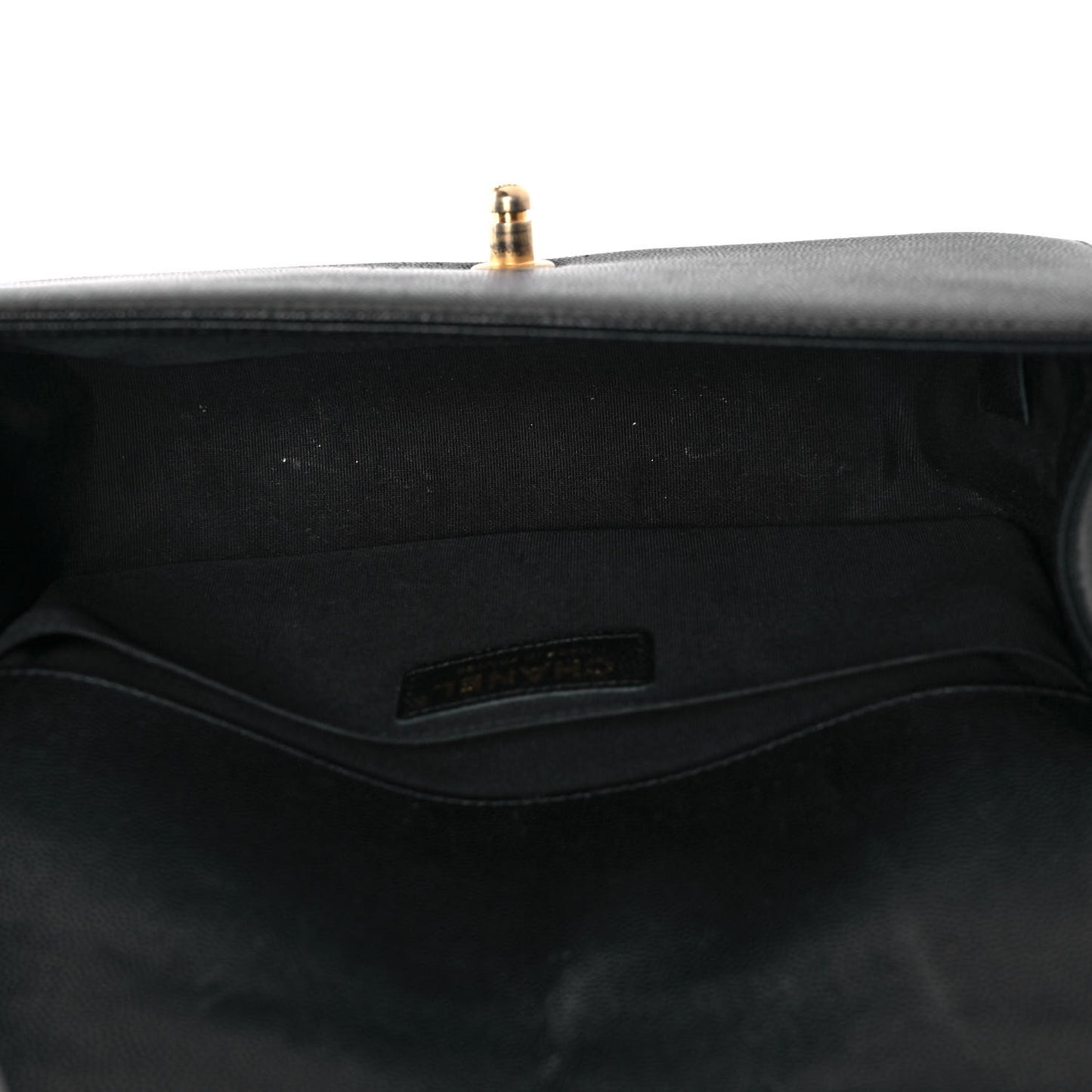 Caviar Quilted Medium Boy Flap Black