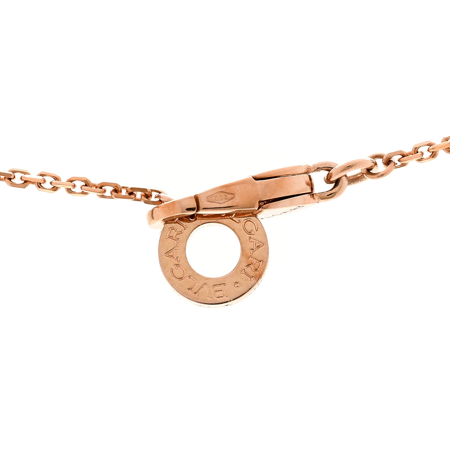 18K Rose Gold Diamond Mother of Pearl Small Divas' Dream Pendant Necklace