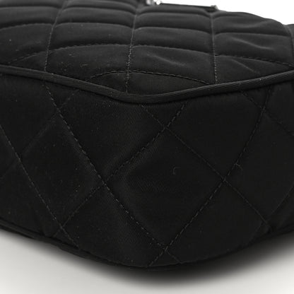 Prada Nylon Tessuto Impuntu Quilted Chain Crossbody Black 8 of 8