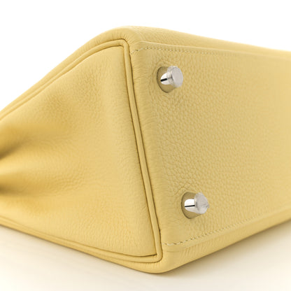 Hermes Togo Kelly Retourne 25 Jaune Poussin 9 of 11