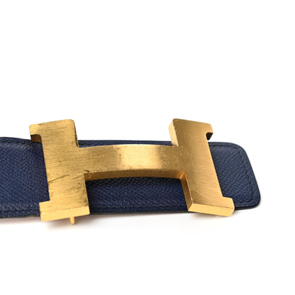 Hermes Epsom 38mm Constance H Belt 95 Bleu Saphir Gold 9 of 11