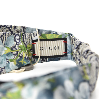 Gucci Silk Monogram Blooms Print Headband Blue 4 of 4