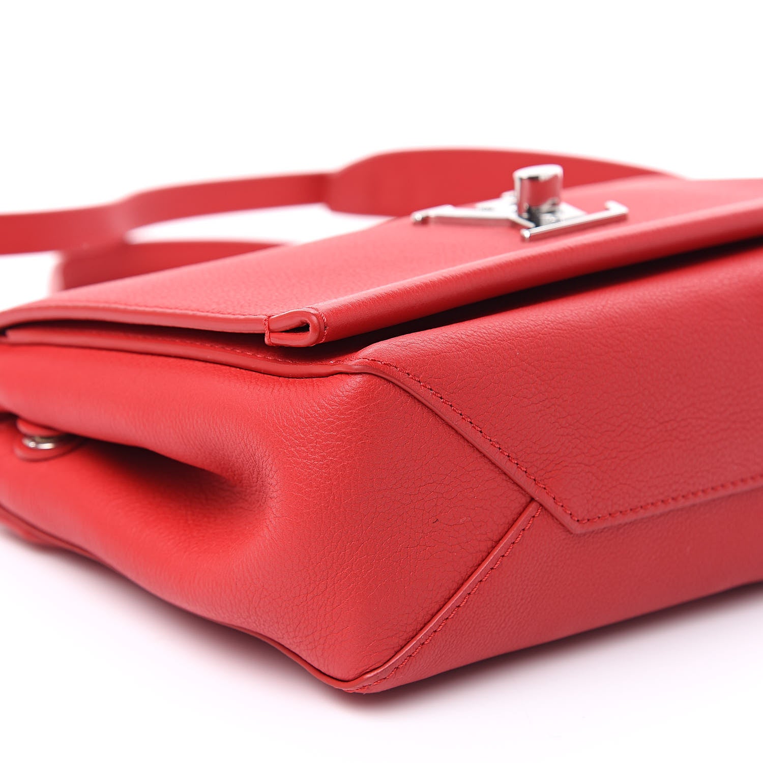 Louis Vuitton Calfskin Lockme II Chain Bag BB Rubis 7 of 9