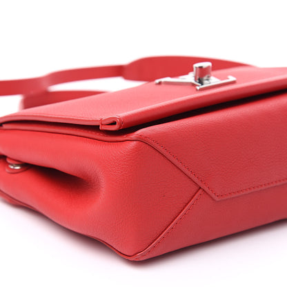 Louis Vuitton Calfskin Lockme II Chain Bag BB Rubis 7 of 9