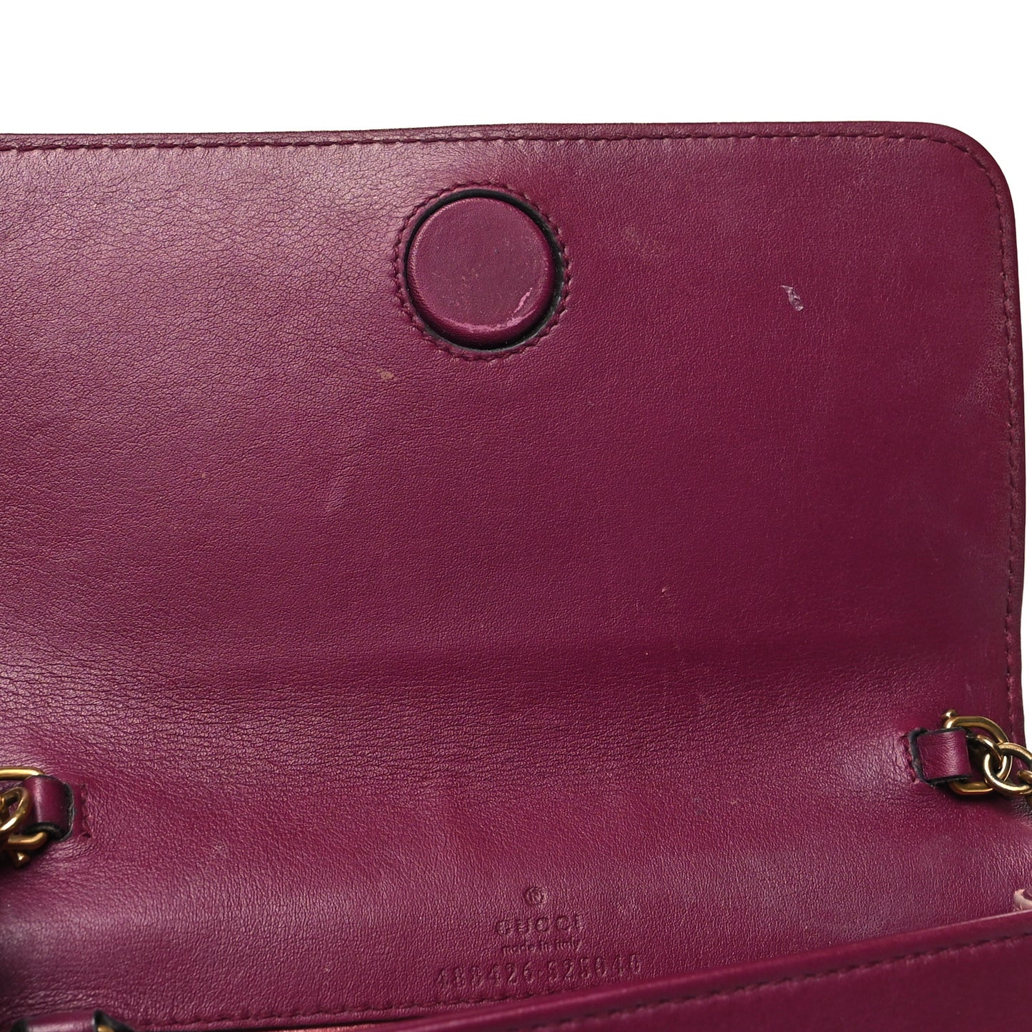 Velvet Matelasse GG Marmont Mini Bag Fuchsia Violet Cyclamen