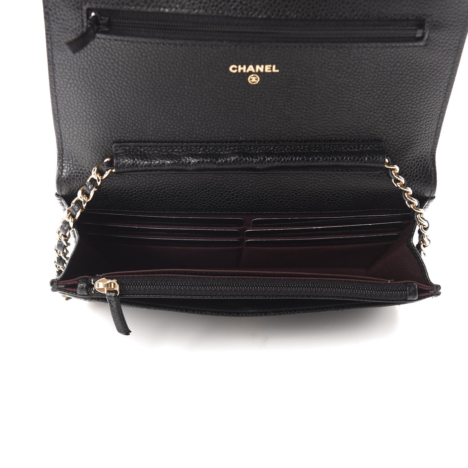 Chanel Caviar Quilted Wallet On Chain WOC Black 5 of 12