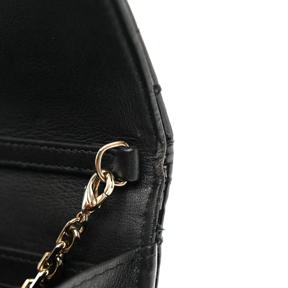 Christian Dior Patent Cannage Miss Dior Chain Wallet Black 11 of 11