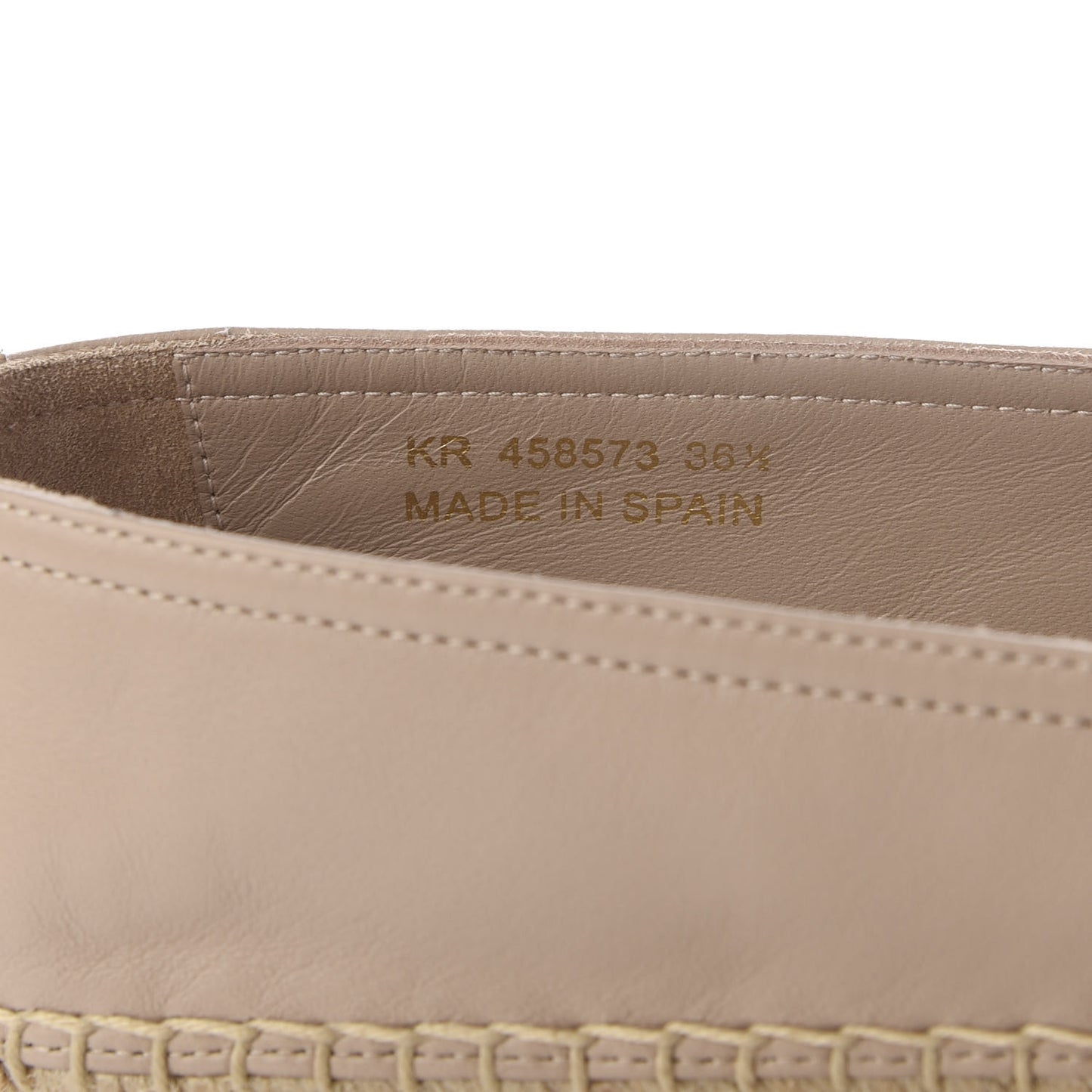 Nappa Monogram Espadrilles 36.5 Rose Poudre