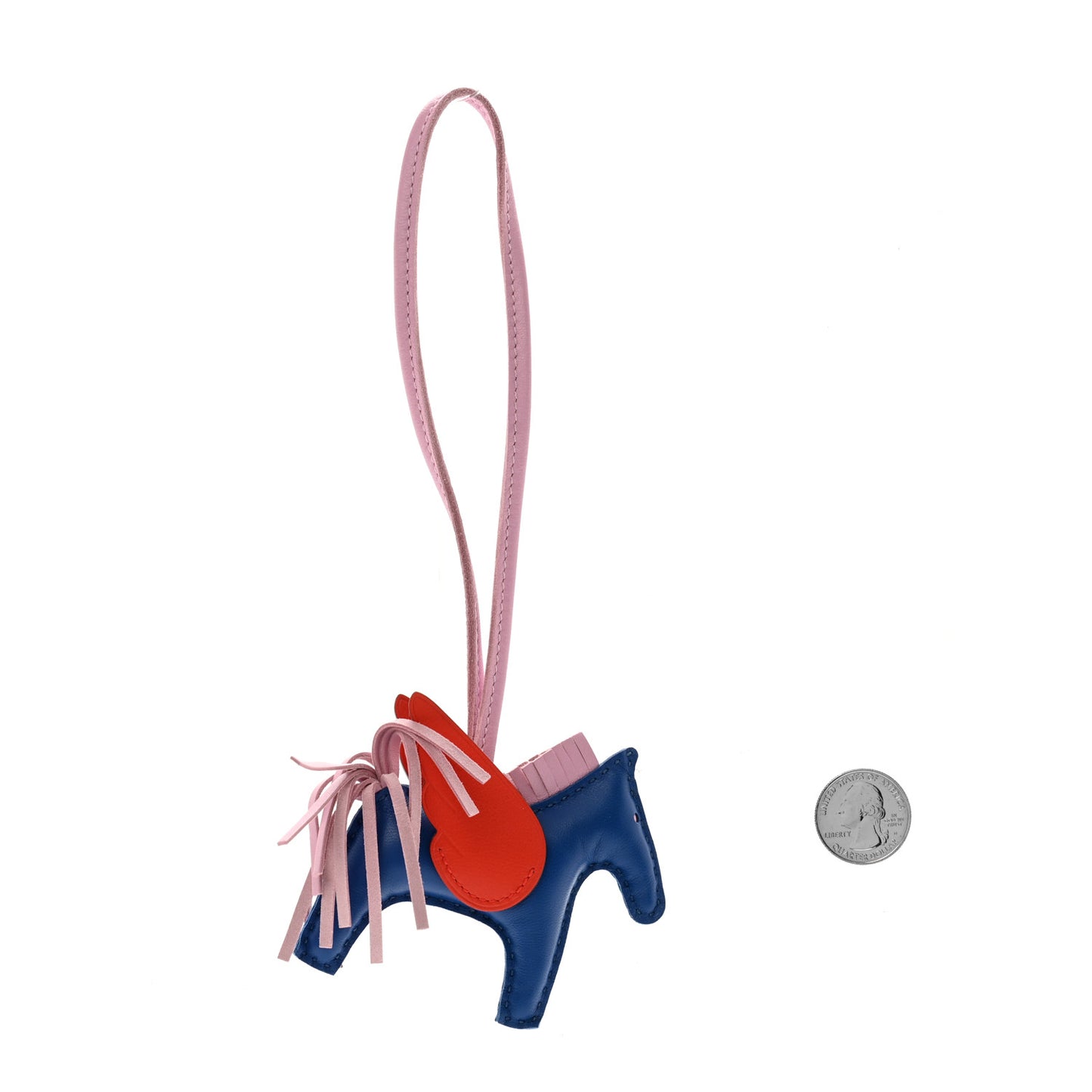 Milo Lambskin Grigri Rodeo Pegase Horse Bag Charm PM Bleu France Mauve Sylvestre Capucine