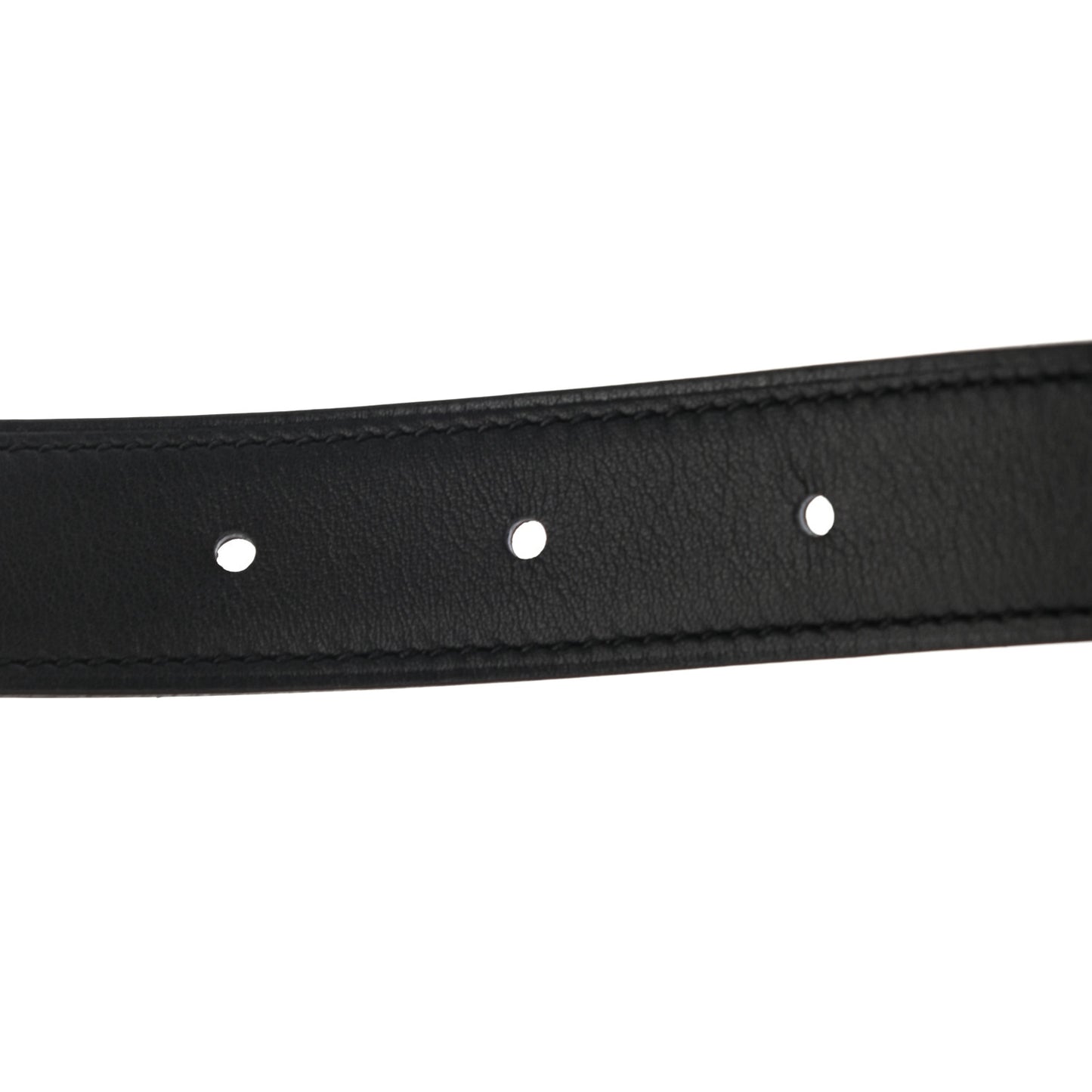 Swift Epsom 24mm Mini Constance H Belt 85 Black Etoupe