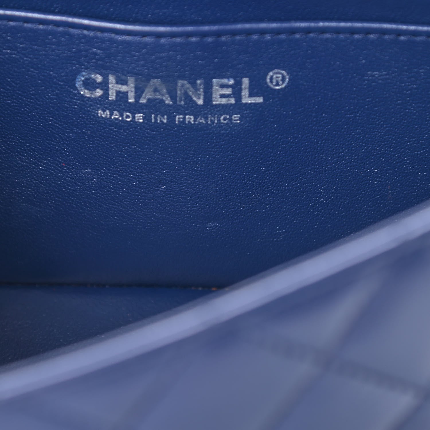 Chanel Lambskin Quilted Mini Rectangular Flap Dark Blue 11 of 11