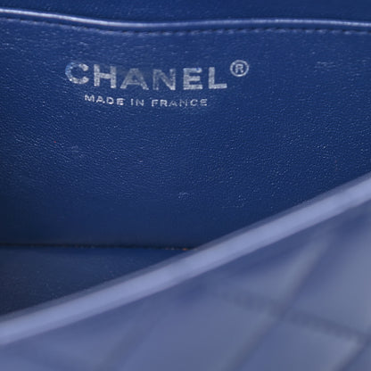 Chanel Lambskin Quilted Mini Rectangular Flap Dark Blue 11 of 11