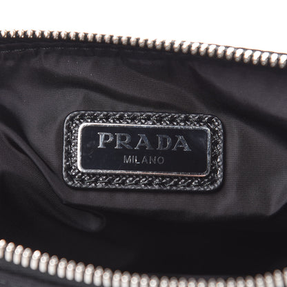 Prada Tessuto Nylon Saffiano Wristlet Black 6 of 7